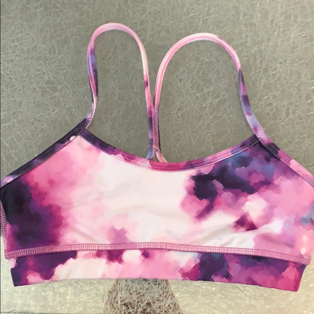 Lululemon purple flow Y sports bra size 4